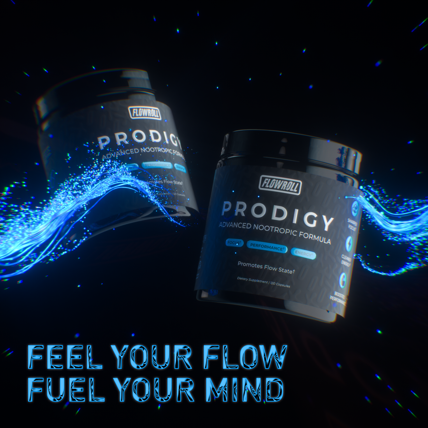 Prodigy - Natural Nootropic Supplement for Focus, Memory, Energy, & Peak Performance - 120 Capsules (30 Servings)
