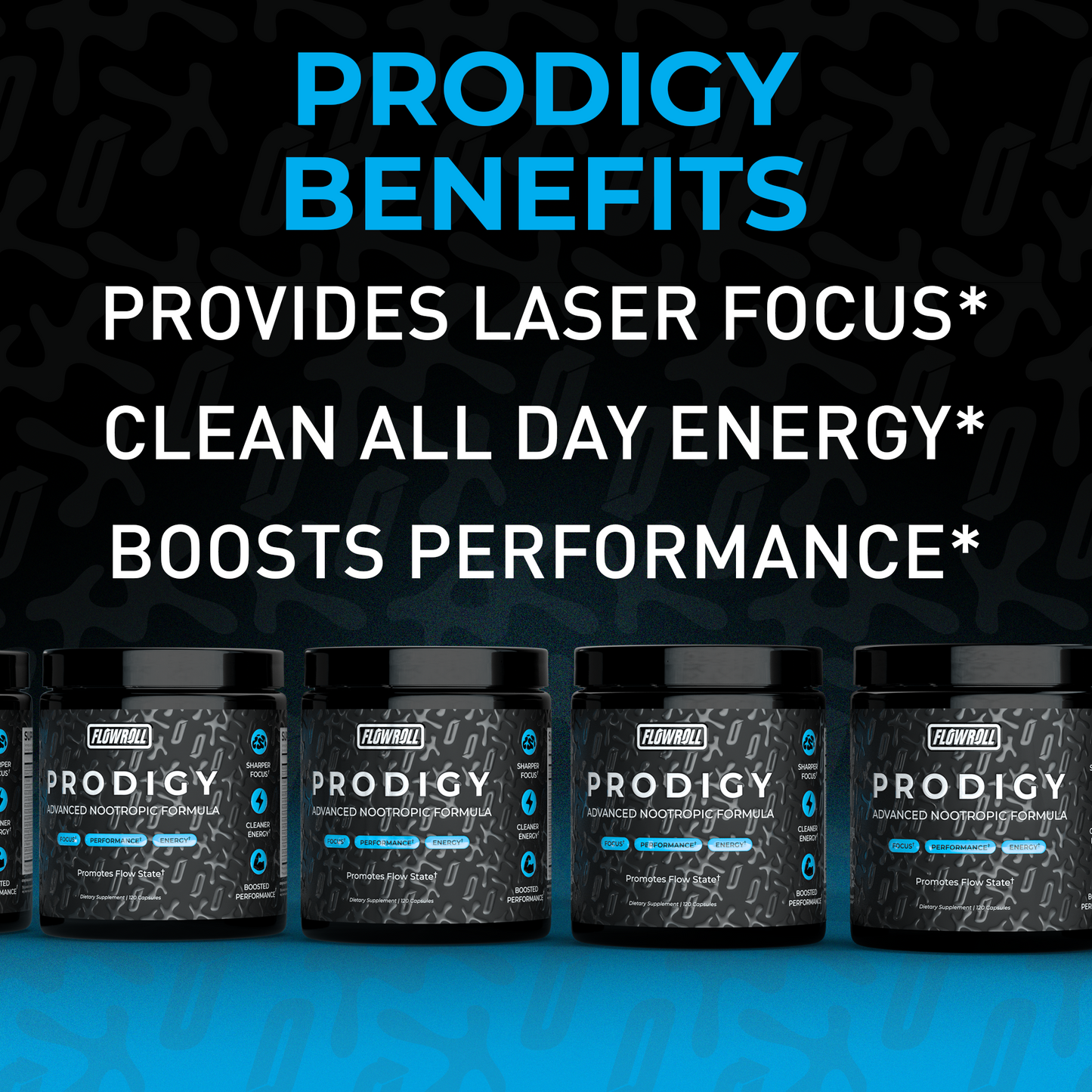 Prodigy - Natural Nootropic Supplement for Focus, Memory, Energy, & Peak Performance - 120 Capsules (30 Servings)